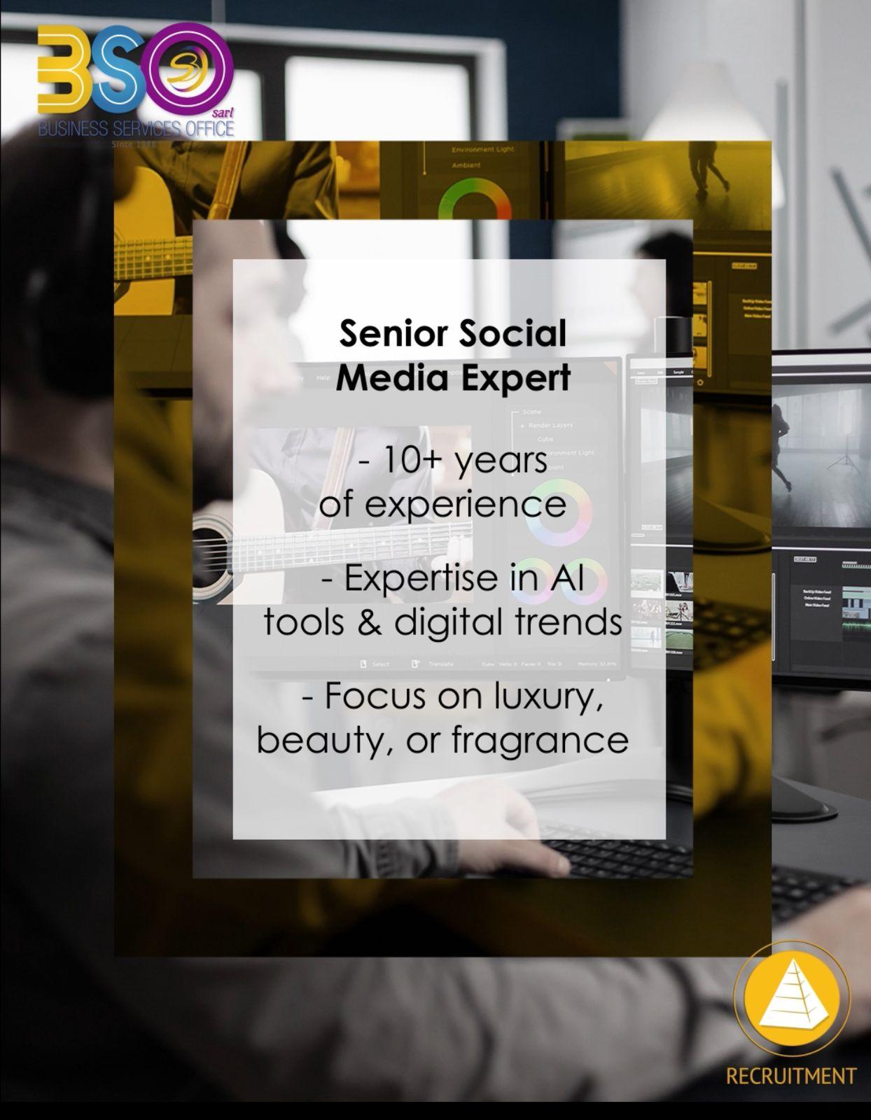Senior Social Media Expert